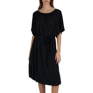 ATM Off-the-shoulder Midi Knit Dress In Black Women’s Size S NWT